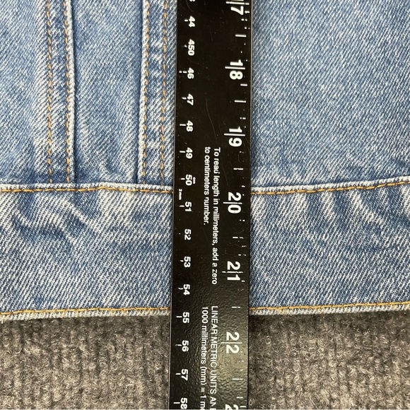 Hudson Jacket Womens Small/ Medium Blue Jeans Denim 100% Cotton Button Front - Picture 7 of 12